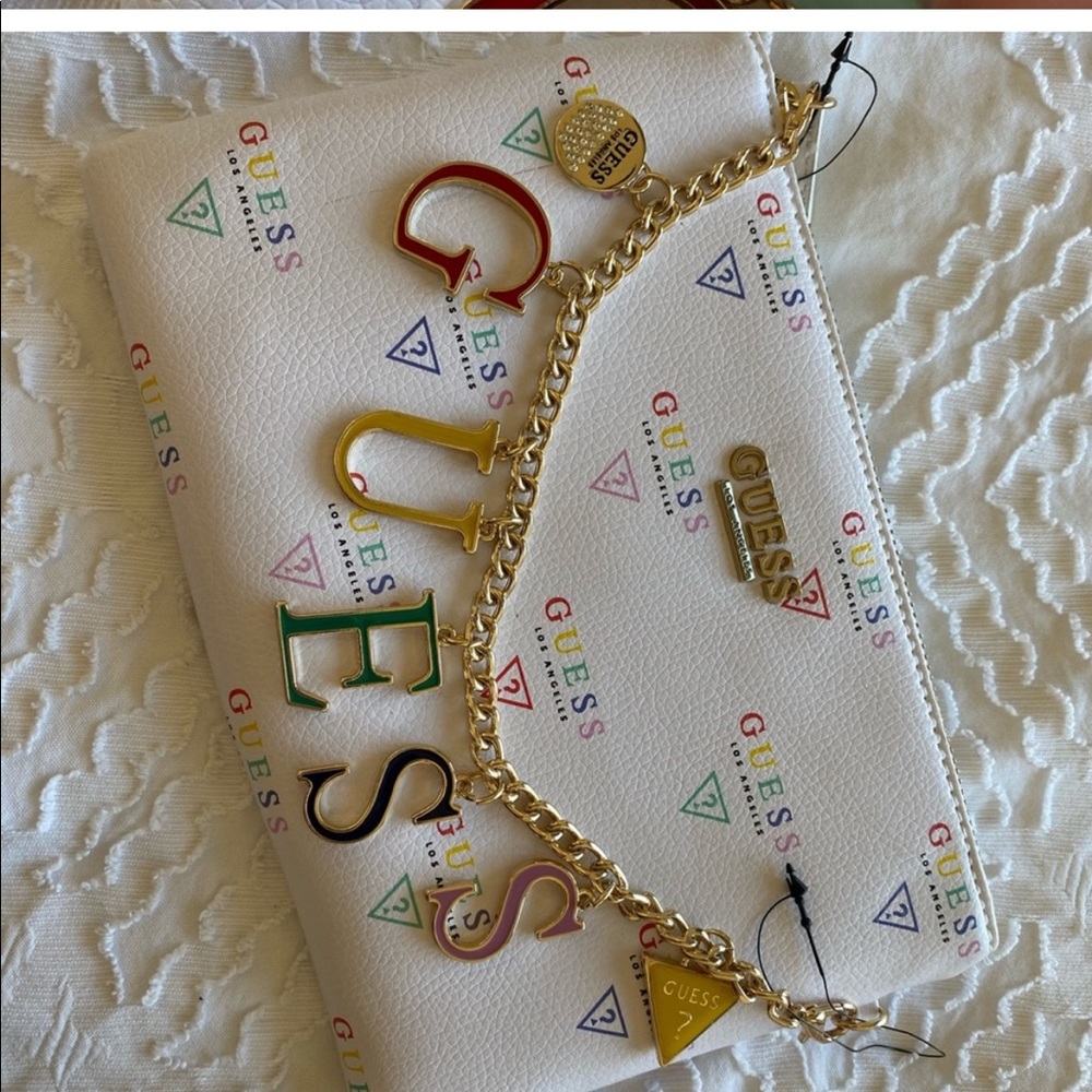 ISO GUESS logo clutch